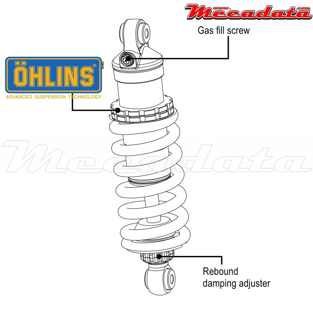 Amortisseur Ohlins HONDA NC 700 X (2012-2013) HO 070 (S46DR1)