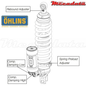 Amortisseur Ohlins HUSABERG FE 570 (2012-2012) HU 1284 TTX (T44PR1C2Q1)