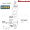 Amortisseur Ohlins HUSABERG FE 570 (2012-2012) HU 1284 TTX (T44PR1C2Q1)