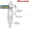 Amortisseur Ohlins HUSQVARNA TE 410 (1995-1999) HA 860 PFP (S46PR1C1)