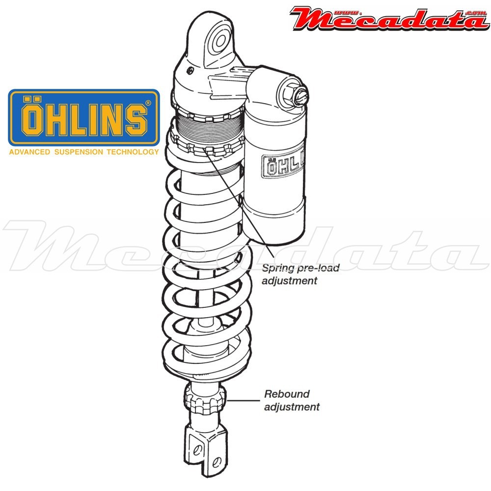 Amortisseur Ohlins KAWASAKI KXF 250 (2004-2005) KA 593 PFP (S46PR1C2)