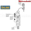 Amortisseur Ohlins KAWASAKI ZX 10 R (2016-2016) KA 364 TTX GP (T36PR1C1LS)