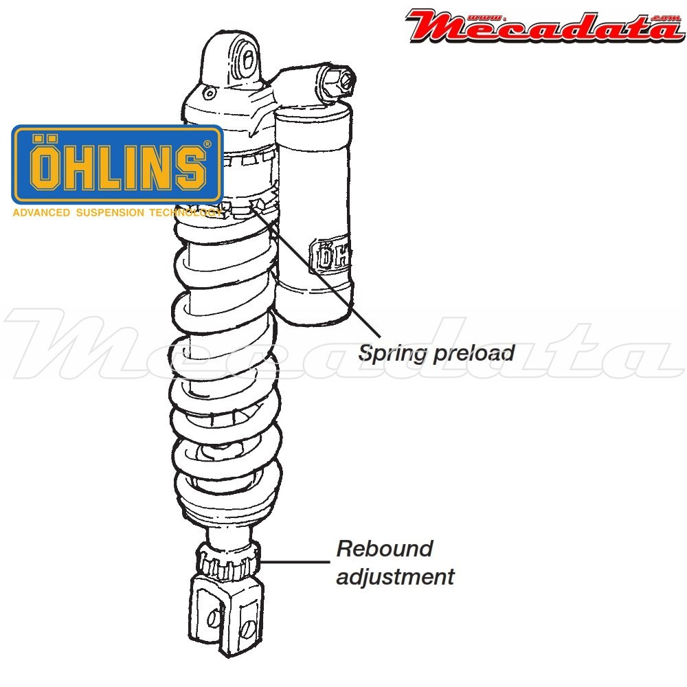 Amortisseur Ohlins KAWASAKI KX 250 (2001-2001) KA 192 PFP (S46PR1C2)