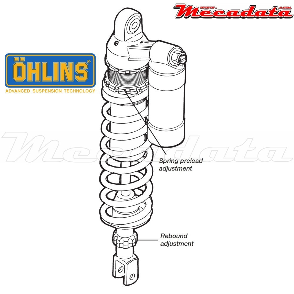 Amortisseur Ohlins KAWASAKI KX 250 (2002-2003) KA 392 PFP (S46PR1C2)