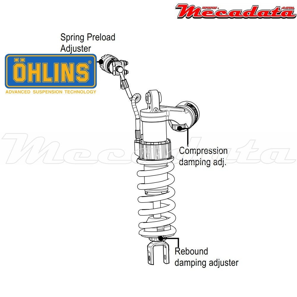Amortisseur Ohlins KAWASAKI GTR 1400 (2010-2016) KA 109 (S46PR1C1S)