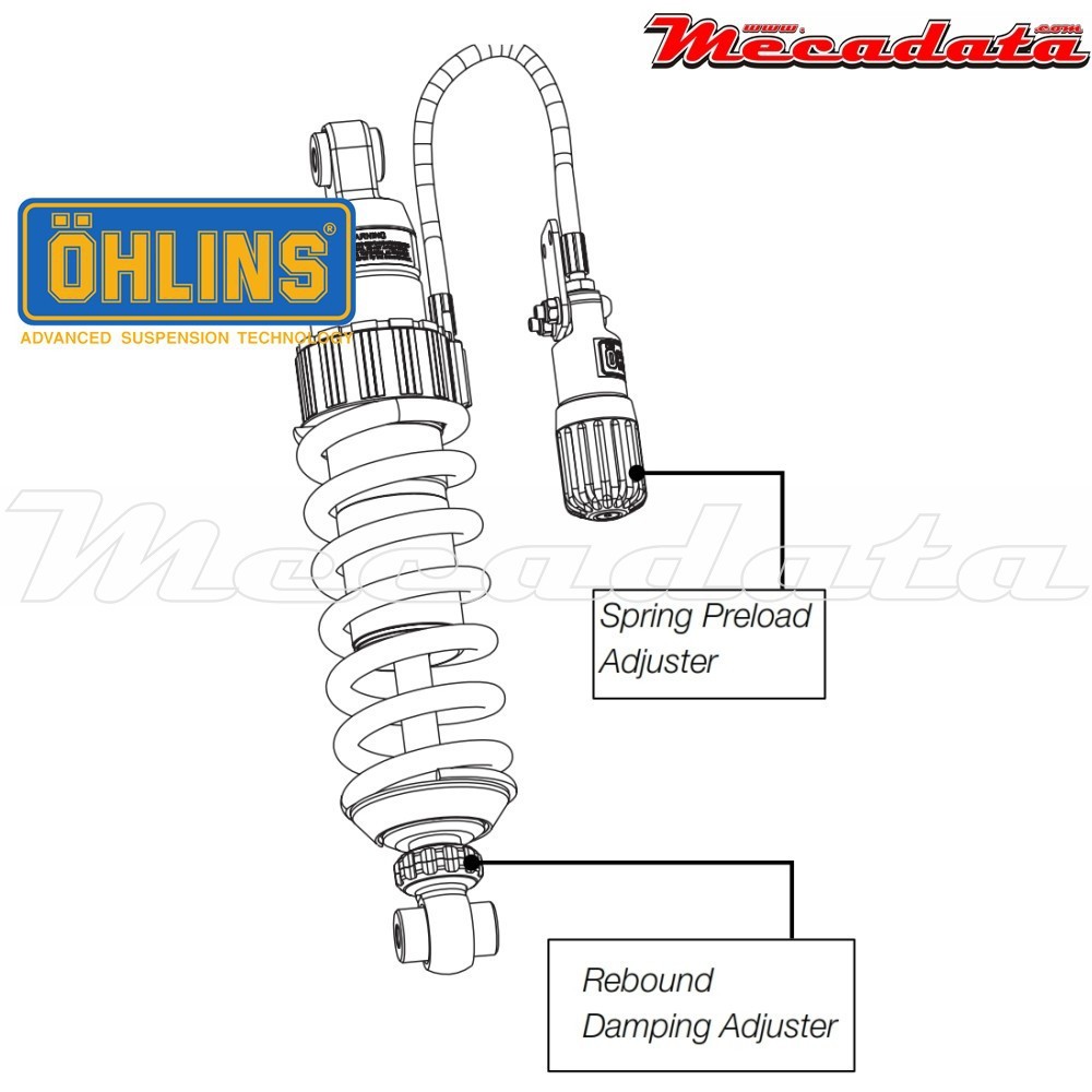 Amortisseur Ohlins KAWASAKI VERSYS 1000 (2012-2016) KA 126 PFP (S46DR1S)