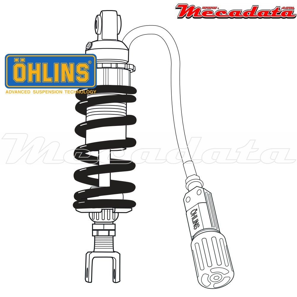 Amortisseur Ohlins KAWASAKI VN 900 CUSTOM (2007-2009) KA 760 PFP (S46DR1LS)