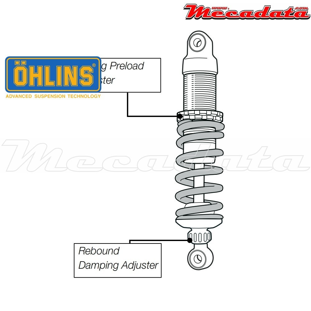 Amortisseur Ohlins KAWASAKI ER-6 F ABS (2009-2016) KA 037 (S46DR1)