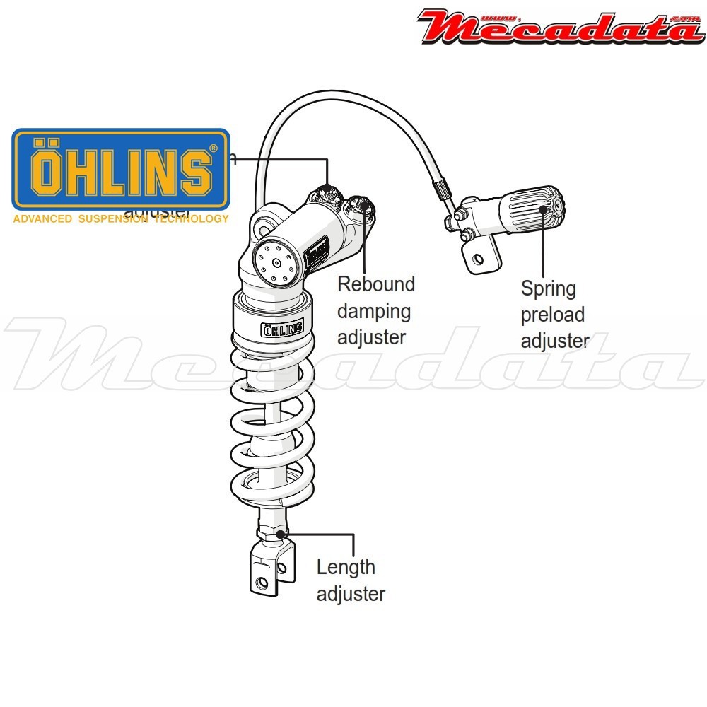 Amortisseur Ohlins KAWASAKI ZX 6 R 636 (2013-2015) KA 338 TTX GP (T36PR1C1LB)