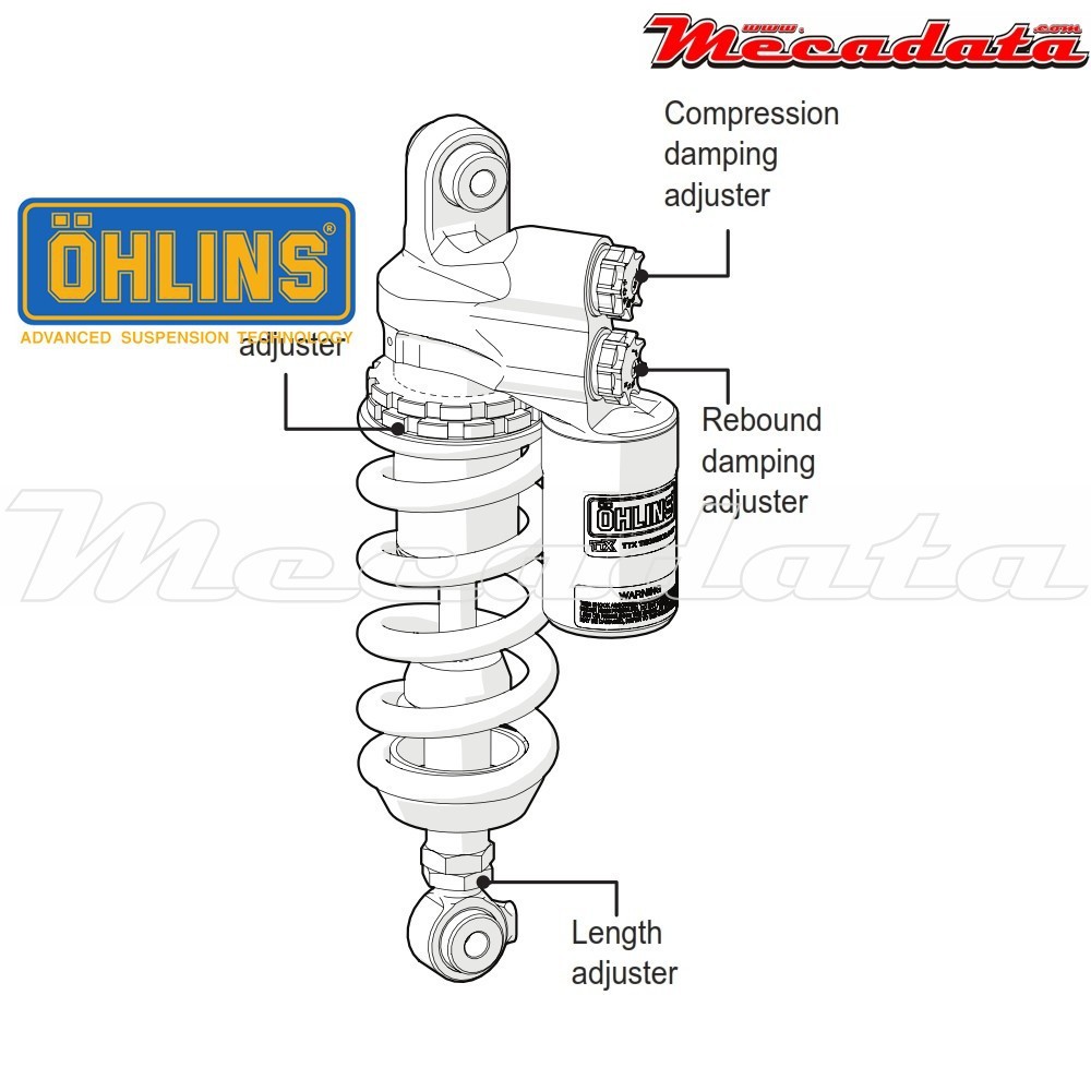 Amortisseur Ohlins KAWASAKI ZX 10 R (2011-2015) KA 358 TTX RT (T36PR1C1L)