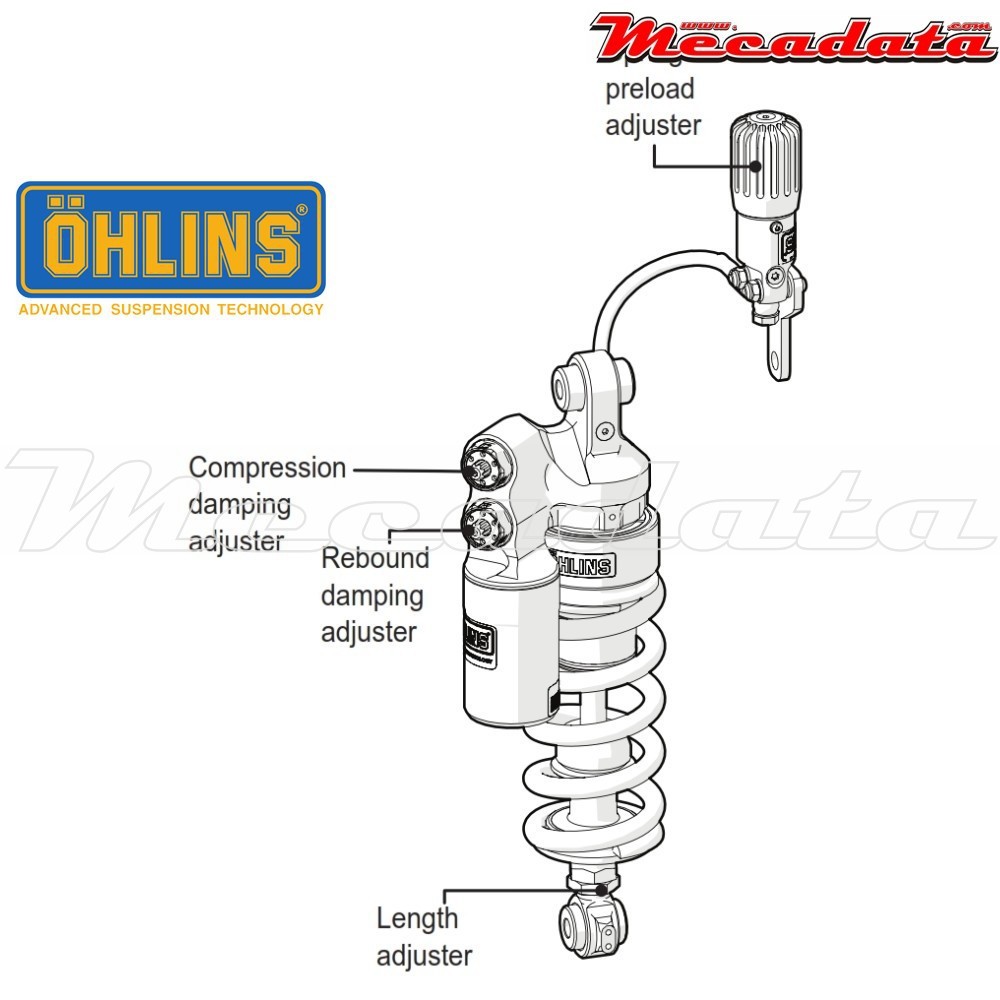 Amortisseur Ohlins KAWASAKI ZX 10 R (2011-2015) KA 360 TTX GP (T36PR1C1LS)
