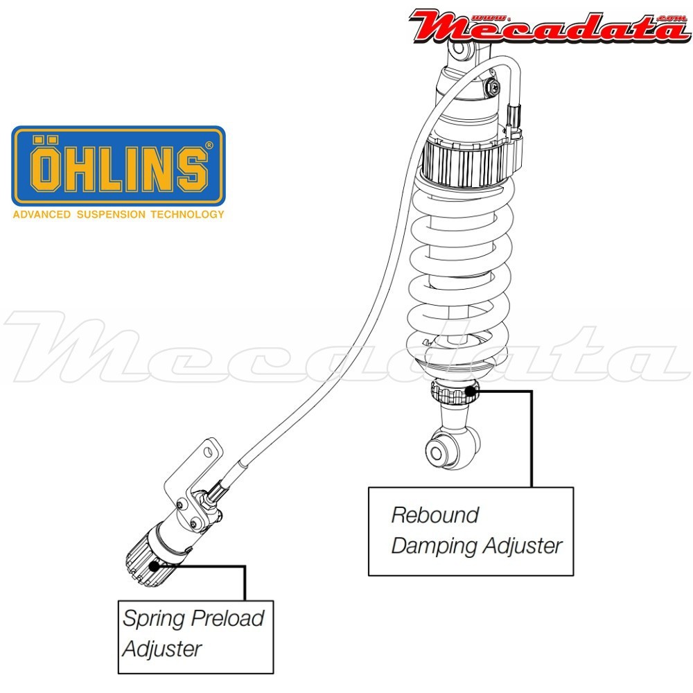 Amortisseur Ohlins KAWASAKI Z 1000 (2010-2013) KA 010 (S46DR1S)