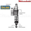 Amortisseur Ohlins KAWASAKI ZRX 1200 (2001-2005) KA 416 (S36PR1C1L)