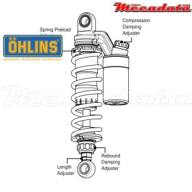 Amortisseur Ohlins KAWASAKI ZRX 1200 (2001-2005) HO 963 (S36PR1C1L)