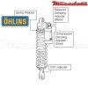 Amortisseur Ohlins KTM EXC 250 (2006-2009) KT 984 PFP TTX (T44PR1C1Q1)