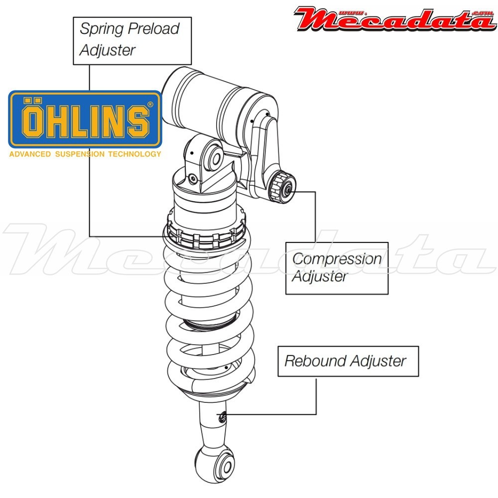 Amortisseur Ohlins KTM 690 ENDURO R (2009-2011) KT 122 (S46PR1C1)