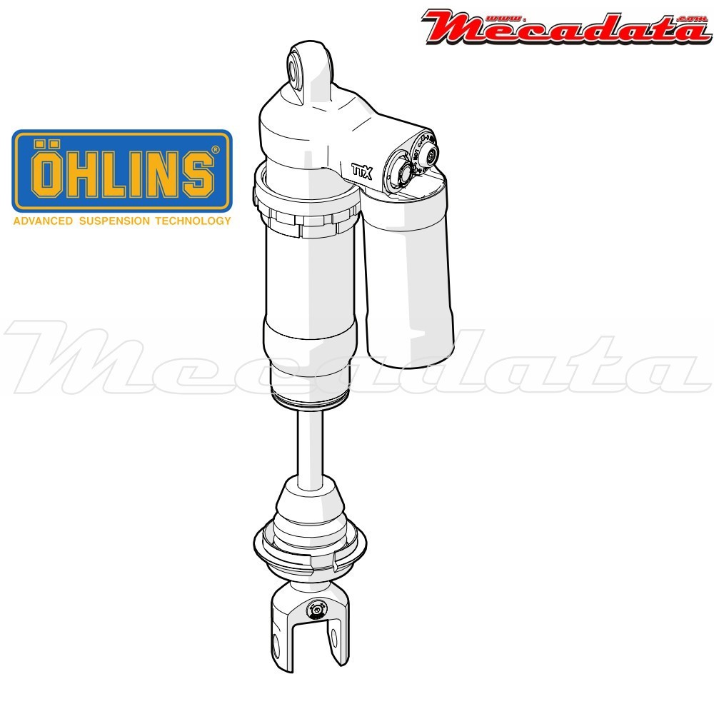 Amortisseur Ohlins KTM EXCF 250 350 450 500 (2012-2016) KT 1684 TTX 44 (T44PR1C2Q1W)