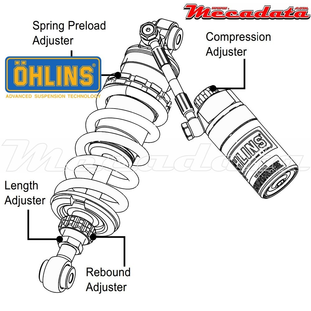Amortisseur Ohlins KTM 390 RC (2015-2015) KT 303 (S46HR1C1L)
