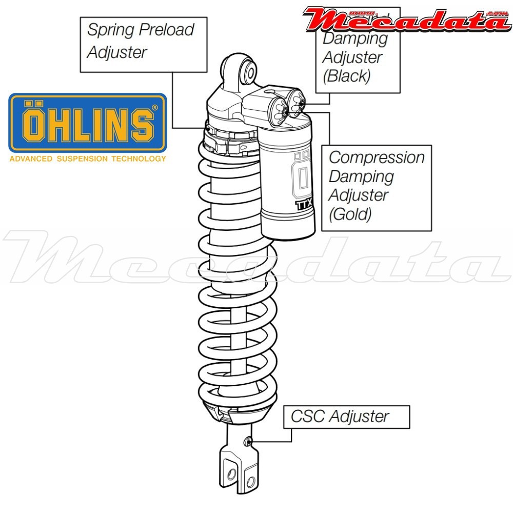 Amortisseur Ohlins KTM SX 250 (2008-2009) KT 993 PFP TTX (T44PR1C1Q1)