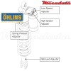 Amortisseur Ohlins KTM SX 125 (2012-2012) KT 1393 PFP TTX (T44PR1C2)