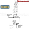 Amortisseur Ohlins KTM SX 65 (2012-2015) KT 1398 TTX 30 (T30PR1C1)