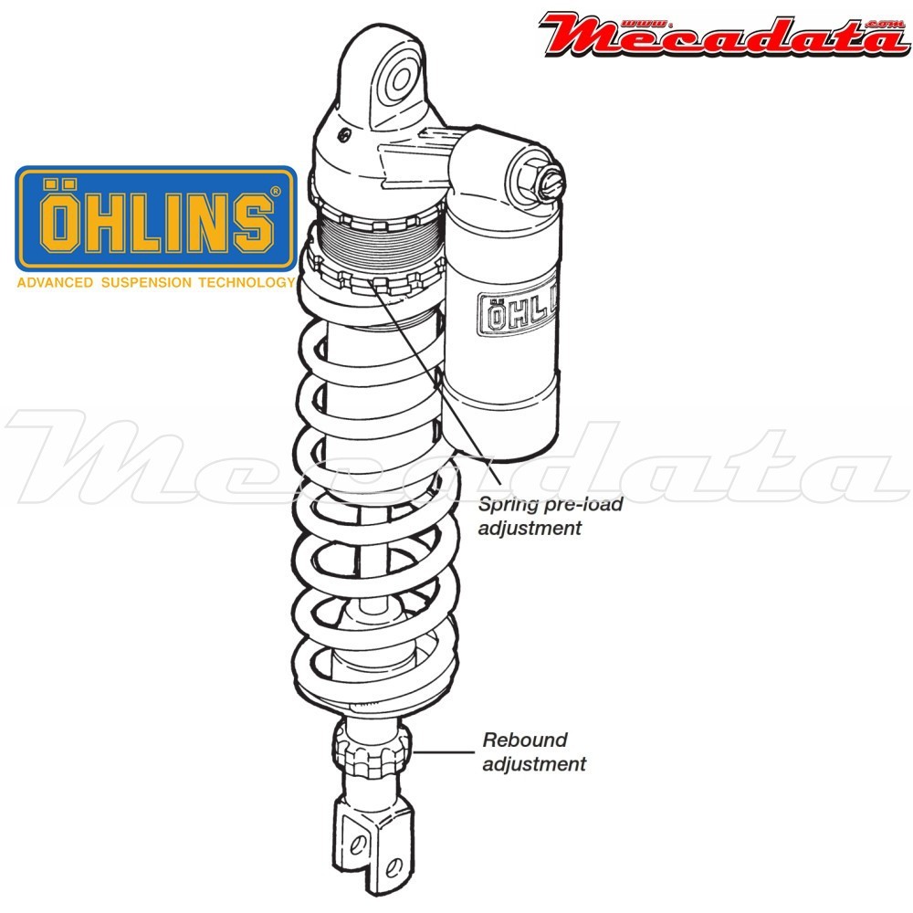 Amortisseur Ohlins SUZUKI RMZ 250 (2004-2004) SU 493 PFP (S46PR1C2)