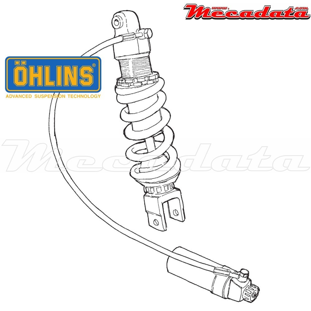 Amortisseur Ohlins SUZUKI GSF 600 S BANDIT (2000-2004) SU 005 PFP (S46HR1C1)