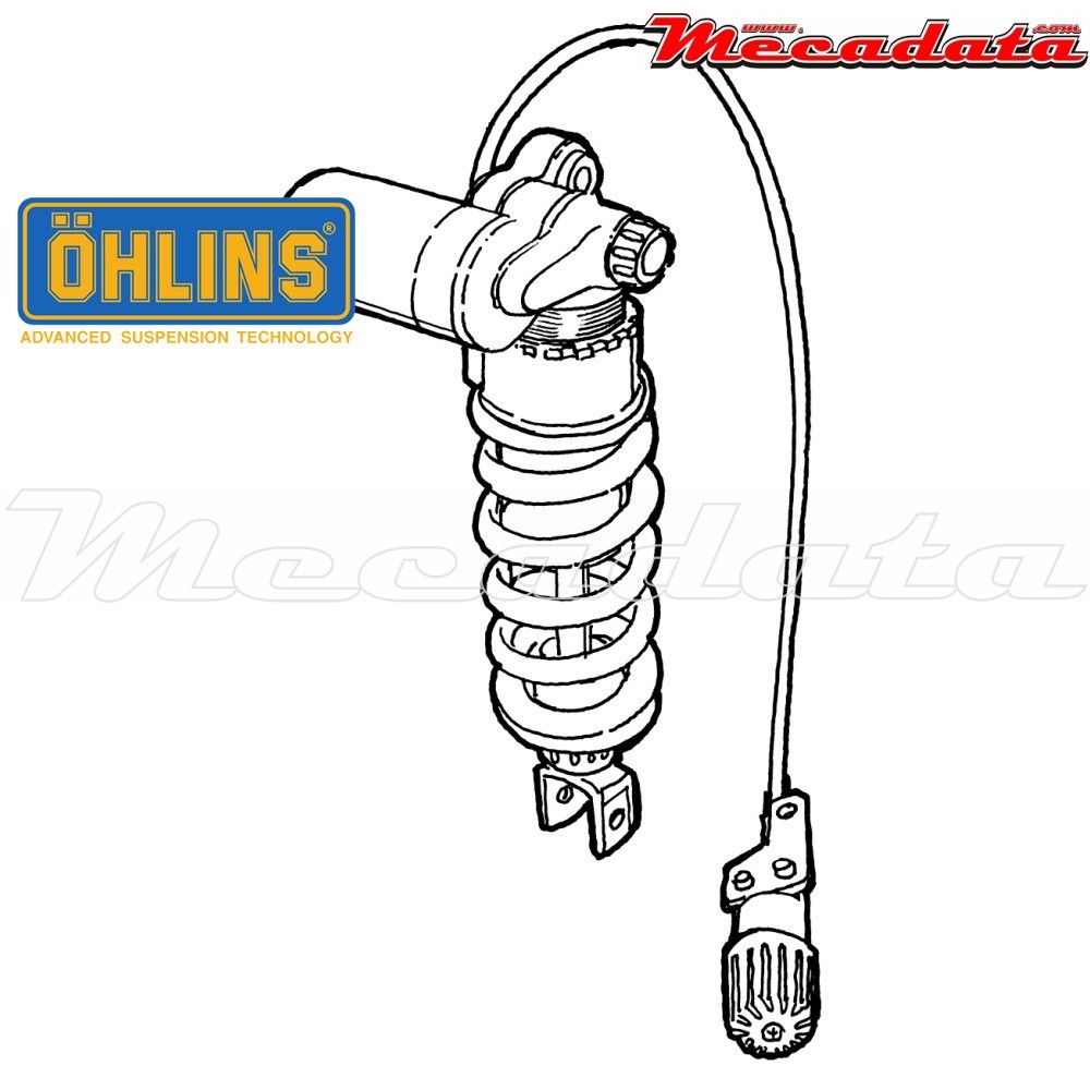 Amortisseur Ohlins SUZUKI GSX R 1300 HAYABUSA (1999-2007) SU 841 PFP (S46PR1C1S)