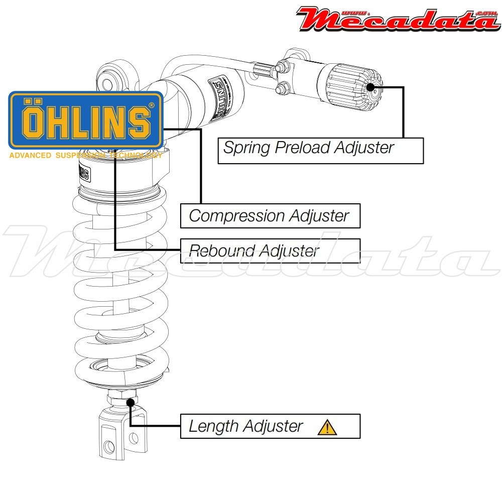 Amortisseur Ohlins SUZUKI GSX R 1300 HAYABUSA (2008-2015) SU 026 TTX 36 (T36PR1C1LS)