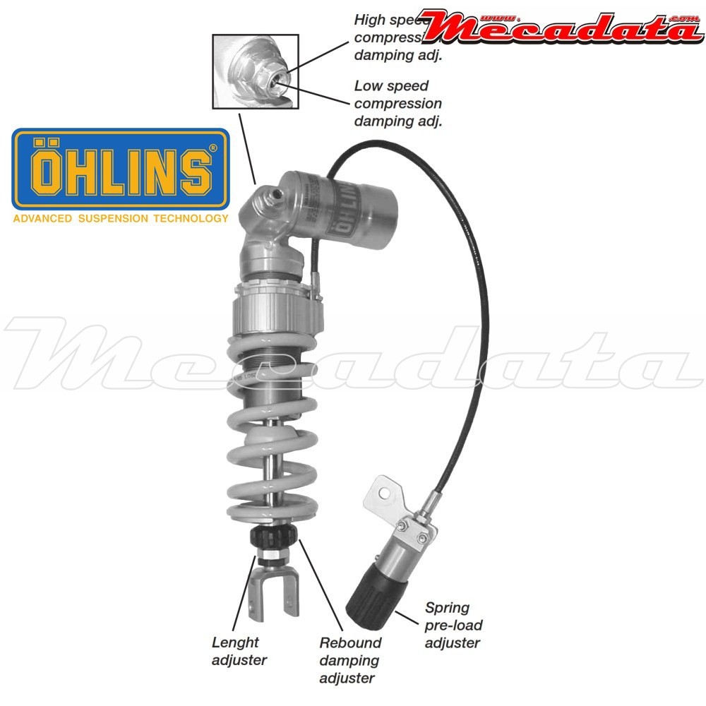 Amortisseur Ohlins SUZUKI GSX-R 600 (2004-2005) SU 347 (S46PR1C2LS)