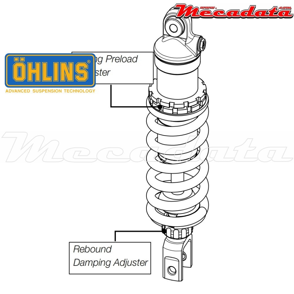 Amortisseur Ohlins SUZUKI SFV 650 GLADIUS (2009-2014) SU 905 (S46DR1)