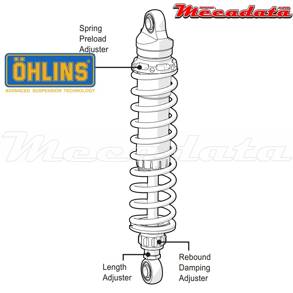 Amortisseur Ohlins TRIUMPH THRUXTON 900 (2004-2016) TR 963 (S36DR1L)