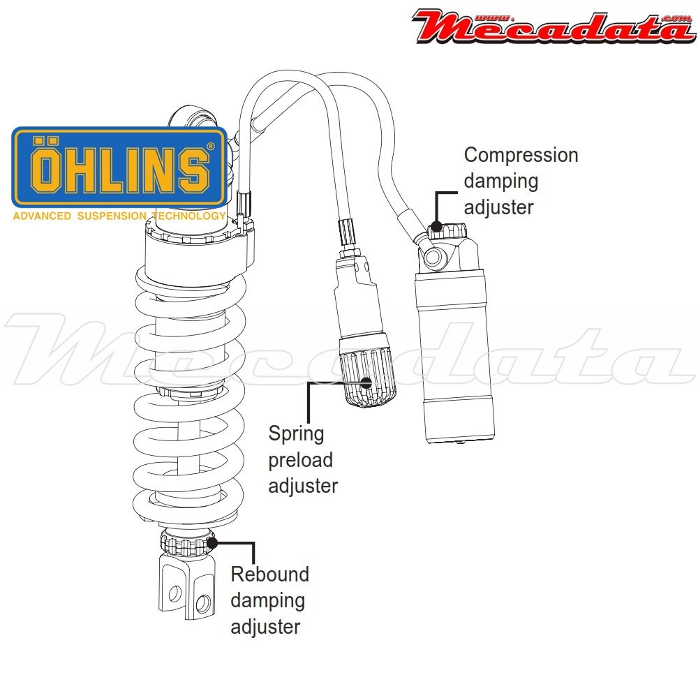 Amortisseur Ohlins TRIUMPH TIGER 800 XC (2011-2014) TR 120 (S46HR1C1S)