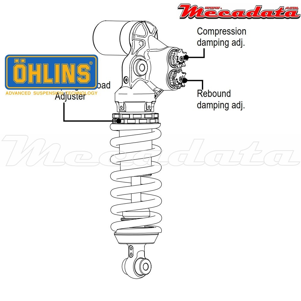 Amortisseur Ohlins TRIUMPH SPEED TRIPLE 1050 (2011-2014) TR 105 TTX 36 (T36PR1C1)