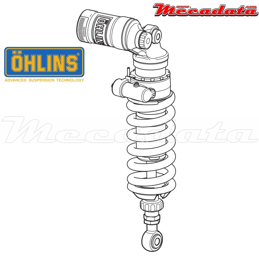 Amortisseur Ohlins TRIUMPH SPEED TRIPLE 1050 (2008-2010) TR 807 PFP (S46PR1C1LB)