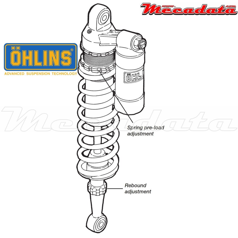 Amortisseur Ohlins YAMAHA WRF 250 (2003-2004) YA 483 PFP (S46PR1C2)