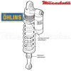 Amortisseur Ohlins YAMAHA WRF 250 (2003-2004) YA 483 PFP (S46PR1C2)