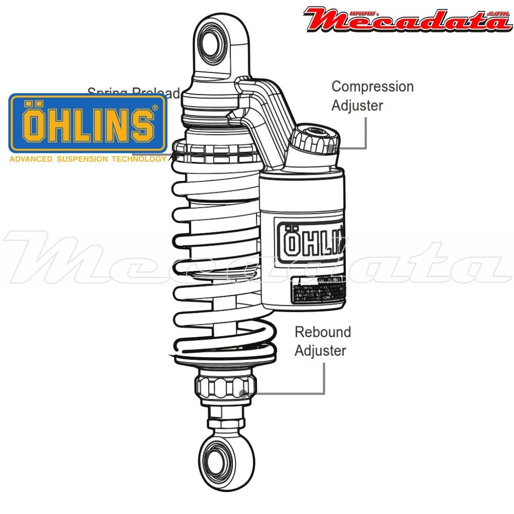 Amortisseur Ohlins YAMAHA BOLT (2014-2015) YA 357 (S36PR1C1L)