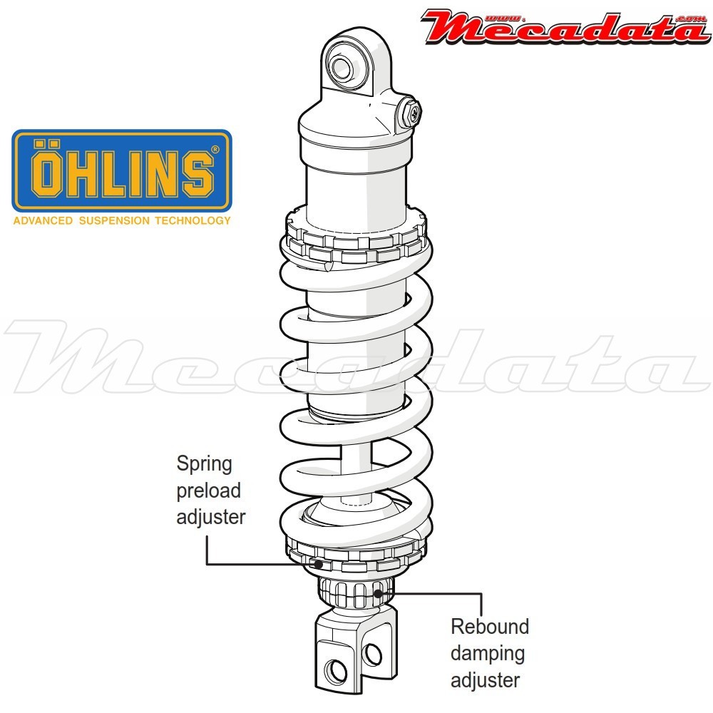 Amortisseur Ohlins YAMAHA MT 09 TRACER (2015-2016) YA 335 (S46DR1)