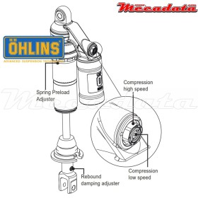 Amortisseur Ohlins YAMAHA YZ 85 (2002-2017) YA 1390 (STX46)