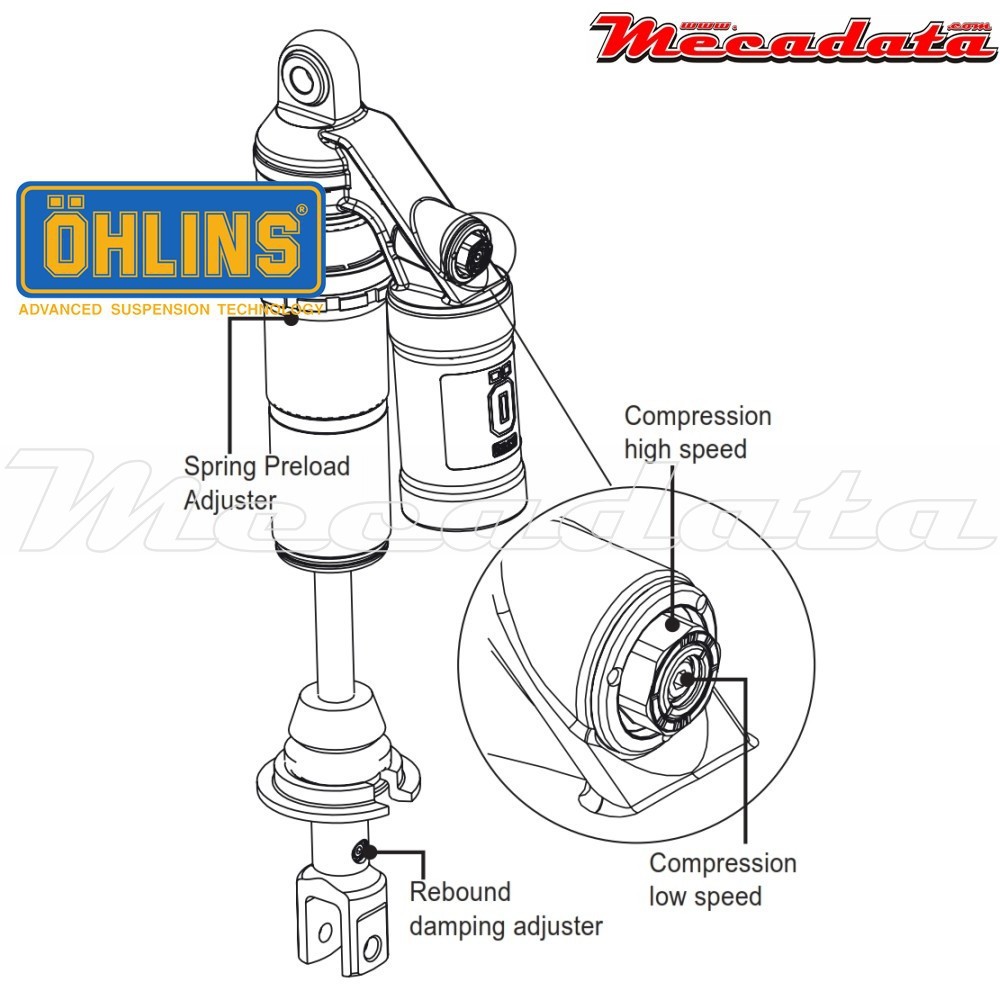 Amortisseur Ohlins YAMAHA YZ 85 (2002-2017) YA 1390 (STX46)