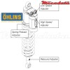 Amortisseur Ohlins YAMAHA YZF 250 (2008-2013) YA 1393 TTX (T44PR1C2)