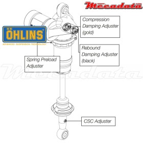 Amortisseur Ohlins YAMAHA YZF 450 (2010-2013) YA 1194 PFP TTX (T44PR1C1)