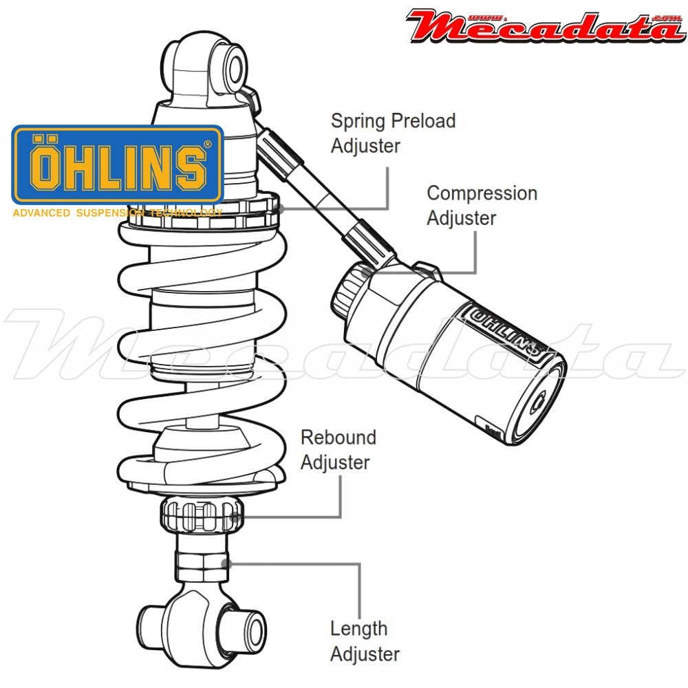 Amortisseur Ohlins YAMAHA YZF R3 (2015-2016) YA 467 (S46HR1C1L)