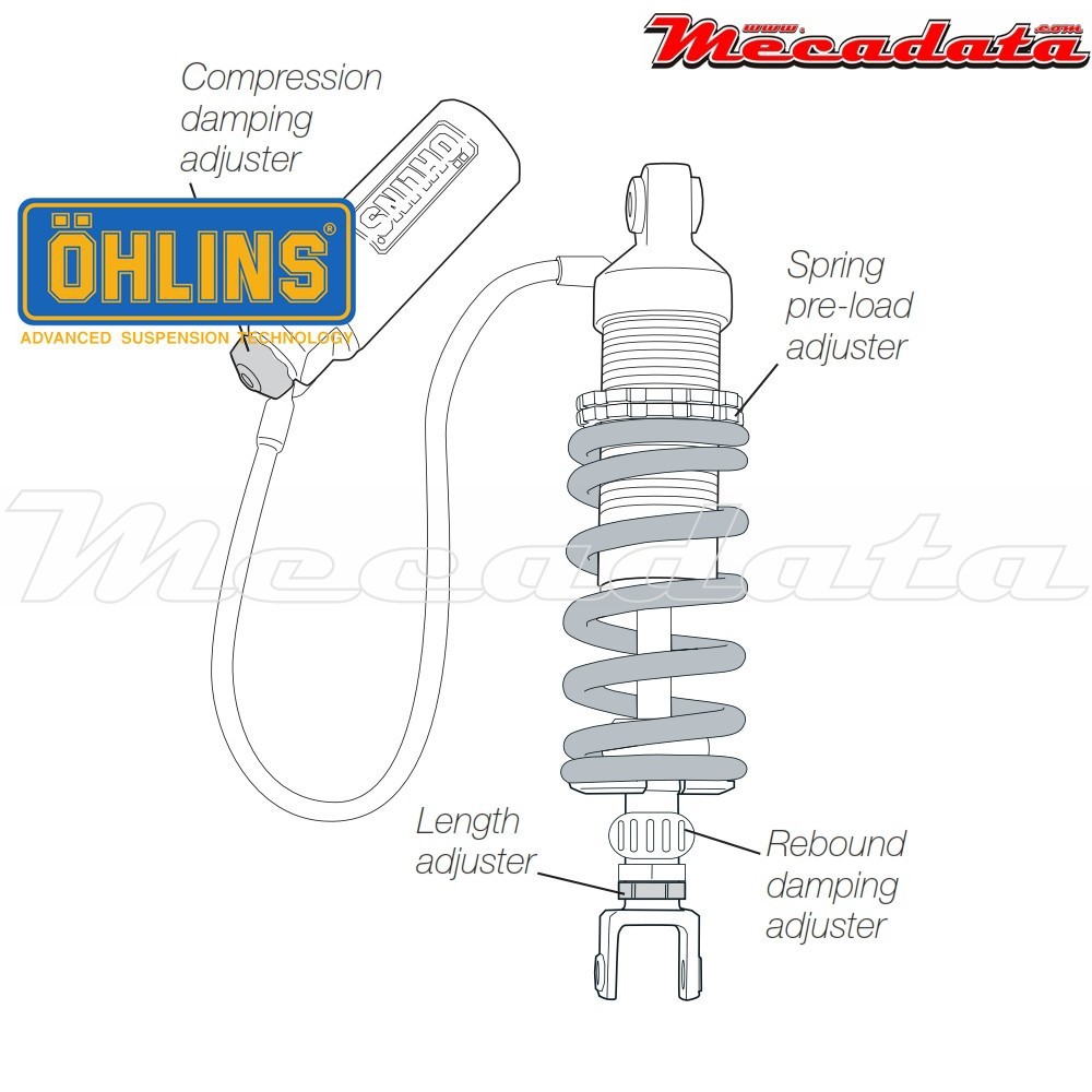 Amortisseur Ohlins YAMAHA FZ 6 (2004-2008) YA 543 PFP (S46HR1C1L)