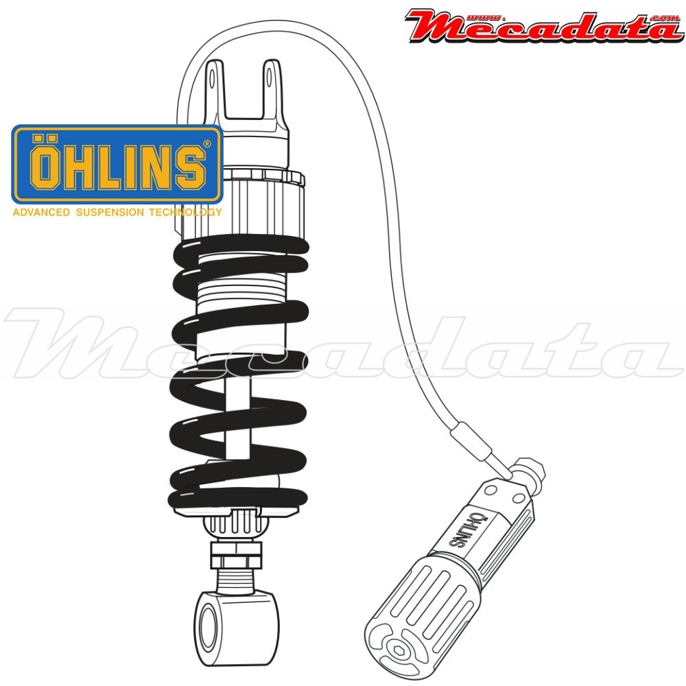 Amortisseur Ohlins YAMAHA XV 1700 ROAD STAR (2004-2005) YA 548 PFP (S46DR1LS)