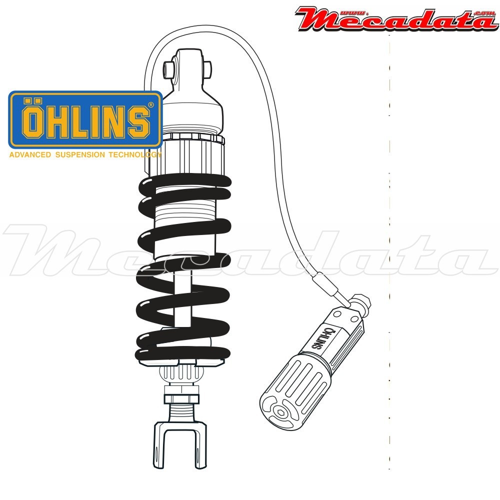 Amortisseur Ohlins YAMAHA XVS 1100A DRAG STAR CLASSIC (2000-2007) YA 705 PFP (S46DR1LS)
