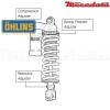 Amortisseur Ohlins YAMAHA XTZ 660 TENERE (2008-2013) YA 817 (S46PR1C1)