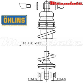 Amortisseur Ohlins YAMAHA XS 650 (1975-1984) YA 337 PFP (S36P)