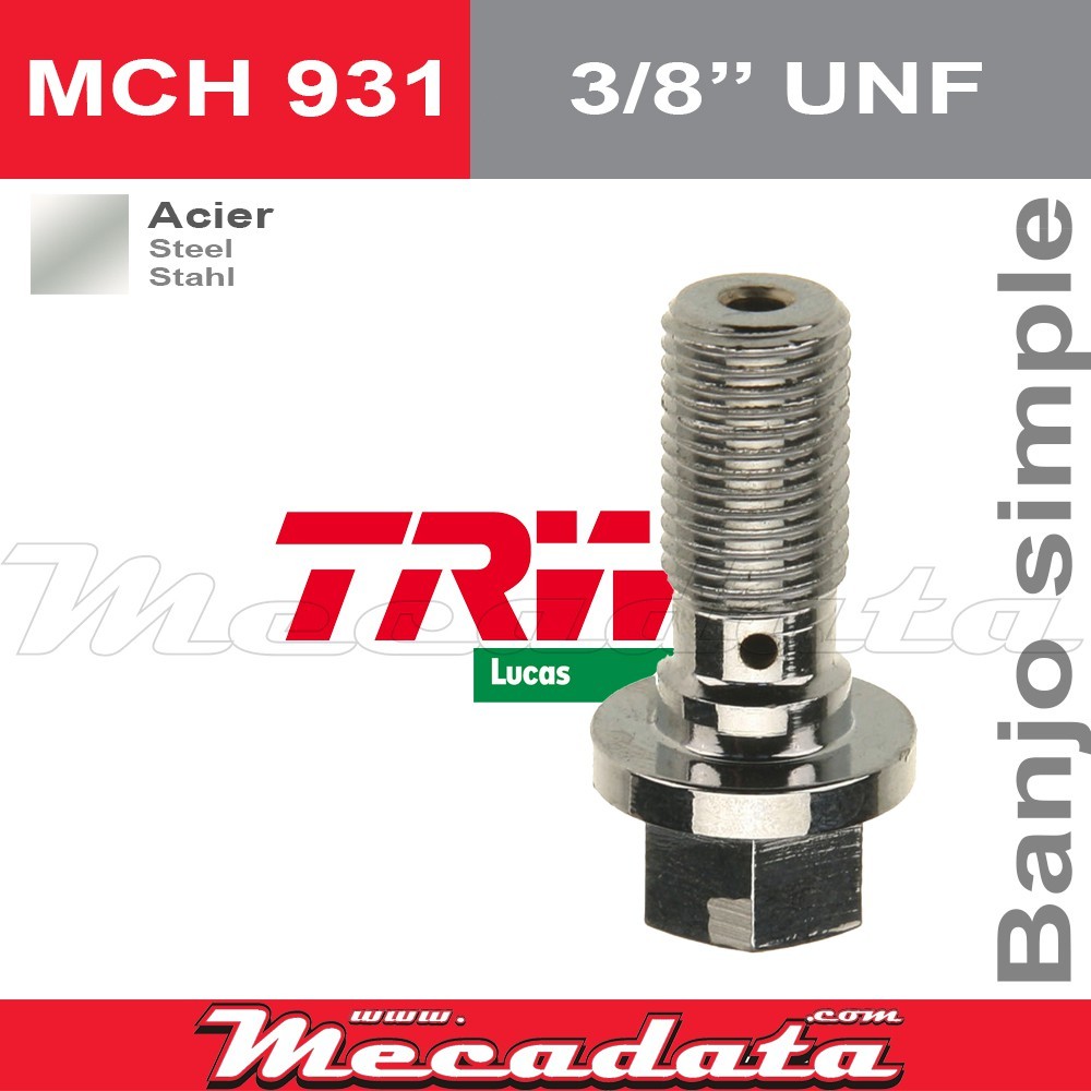 Vis à tête creuse 3/8" UNFTRW Lucas MCH 931